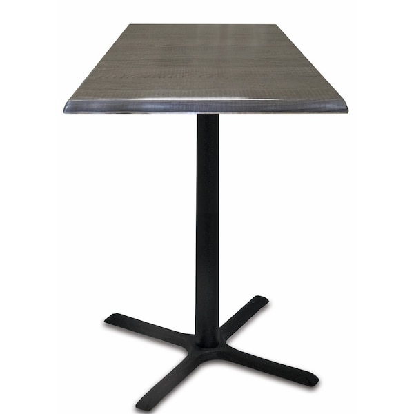 42" Tall In/Outdoor All-Season Table, 36" x 36" Square Charcoal Top